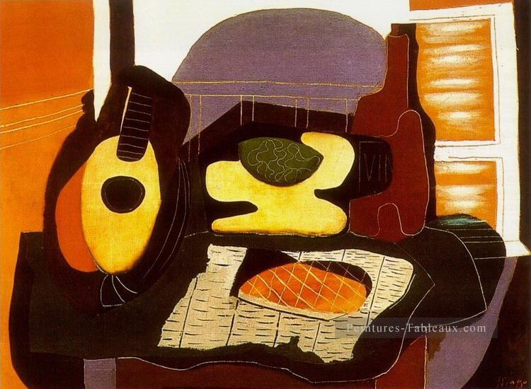 Nature morte à la galette 1924 cubiste Pablo Picasso Peintures à l'huile